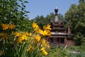 Russian wooden orthodox church