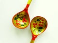 Russian wooden spoons Royalty Free Stock Photo