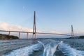 Russkiy Bridge, Vladivostok, Russia Royalty Free Stock Photo