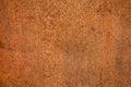 Rust background. Old rusty metal surface. Orange brown grunge background.
