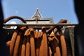 Rust ropes by the sea