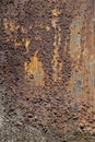 Rusty corroded metal sheet grunge texture Royalty Free Stock Photo