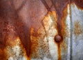 Rust Drips on Tin Royalty Free Stock Photo