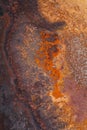 Rust forming on Iron Plate Royalty Free Stock Photo