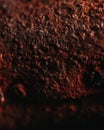 Rust. Fragment of a rusty metal surface. Macro photo. Grunge texture. Red rusty stains on iron. Rock texture. Rust texture. Royalty Free Stock Photo