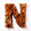Rust Furry Letter W: A Consumer Culture Critique In Terracotta