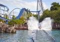 Poseidon water roller coaster, Greek themed area, Europa Park, Germany Royalty Free Stock Photo