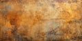 Rust or gold texture background, old worn yellow orange paint on metal plate. Rough vintage golden surface, abstract antique Royalty Free Stock Photo