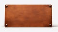 Rust Leather Sign Mockup - 3d Rendering In Henri Fantin-latour Style