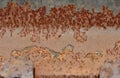 Rust metal, damage of Rust and Corrosion background Royalty Free Stock Photo