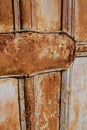 rust metal door design from cuba Royalty Free Stock Photo
