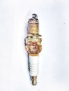 Rust that occurs on a spark plug that has been used Royalty Free Stock Photo