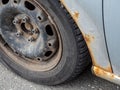 Rust on an old car Royalty Free Stock Photo