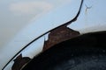 rust on old car, surface texture Royalty Free Stock Photo