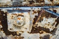 rust on old metal construction Royalty Free Stock Photo