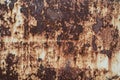 Rust on old metal wall texture background Royalty Free Stock Photo