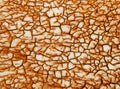 Rust on the old surface. Divorces and craquelure on old paint. Background of rust, cracks and crackles Royalty Free Stock Photo