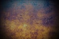 Rust orange blue background abstract - dark terracotta plaster wall texture Royalty Free Stock Photo