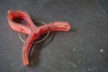 Rust Pink Plastic Clothespin/Clothes Peg