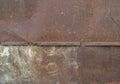 The texture of the metal wall. rust, red, cracked iron Royalty Free Stock Photo