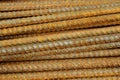 Rust steel rod background Royalty Free Stock Photo