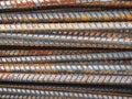 Rust steel rods Royalty Free Stock Photo