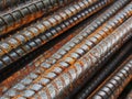 Rust steel rods Royalty Free Stock Photo