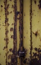 Rust texture on metal wall Royalty Free Stock Photo