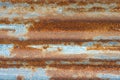 Rust texture zinc wall abstract for background Royalty Free Stock Photo