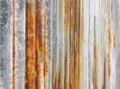 Rust texture zinc wall for background Royalty Free Stock Photo