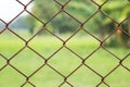 Rust wire fence