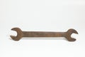 Rust wrench Tools used in industry on white background