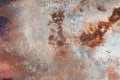 A rust on Zinc wall Royalty Free Stock Photo