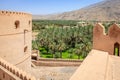 Rustaq Fort and oasis, Oman Royalty Free Stock Photo