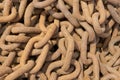 Rusted anchor chains Royalty Free Stock Photo