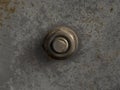 Rusted bolt and nut on a rusted iron surface close-up macro photography. Selective focus Royalty Free Stock Photo