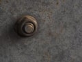 Rusted bolt and nut on a rusted iron surface Royalty Free Stock Photo
