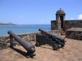 Rusted Cannons at Old Caribbean Fortress