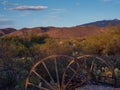 Rusted carriage weels Royalty Free Stock Photo