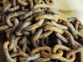 Rusted Chain Pile Royalty Free Stock Photo