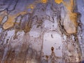 rusted cold rolled sheet metal - close-up abstract heavy industry and low tech background Royalty Free Stock Photo