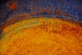 Rusted in Color: Abstract of Paella Pan