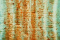 Rusted corrugated sheet for background Royalty Free Stock Photo
