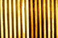 Rusted corrugated sheet metal siding background Royalty Free Stock Photo