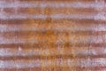 Rusted Corrugated Steel Panel