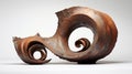 Rusted Debris: A Neo-classical Land Art Sculpture Inspired By Henry Moore And Karl Blossfeldt