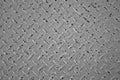 Rusted Diamond Plate Steel Texture- Black and White