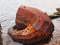 Rusted Modern Steel Sculpture, Sydney Harbour, Australia