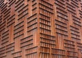 The rusted facade of the Euskalduna Conference Center and Concert Hall, Bilbao, Spain