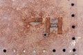 Rusted Fire Hydrant Cover Royalty Free Stock Photo